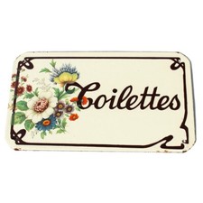 Plaque émaillée d'utilité