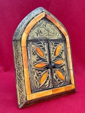 Miroir Mural à Volets Style Mauresque – Maroc – vers 1960/70 Vintage