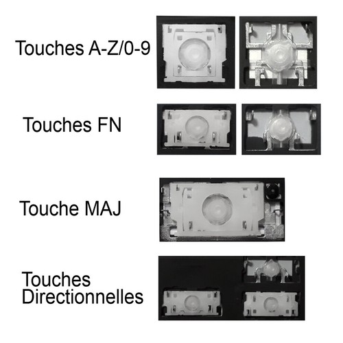 Touche clavier pour - de,