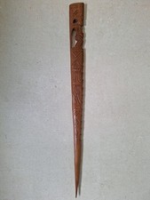 pagaie En Bois Sculpté Tiki