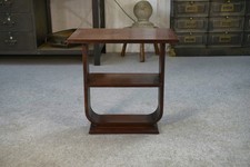 1930's Solid Mahogany Art Deco Side Table