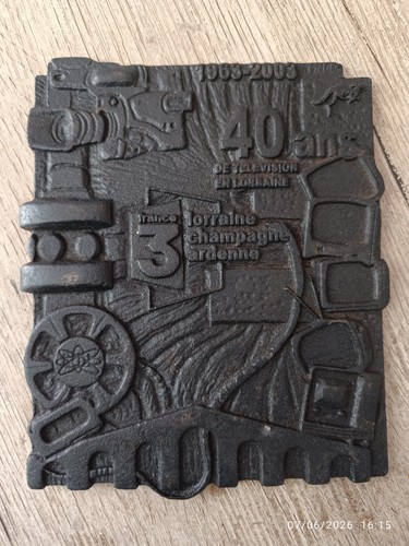 Plaque fonte ans de - 40,