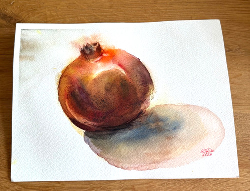 Original watercolor aquarelle - original,