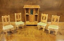 Set of Antique European Biedermeier Style Dollhouse Furniture ca 1890-1910