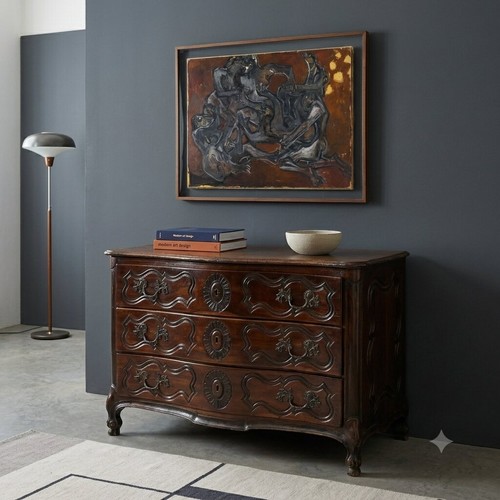 Commode baroque ancienne noyer - baroque,