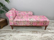 Pink chaise lounge sofa