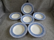 6 assiettes creuses porcelaine