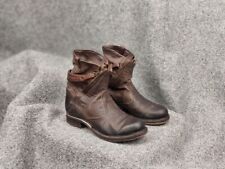 Airstep 98 Design Zipper Brown Leather Ankle Women Boots
