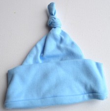 Bonnet bébé bleu 100% coton