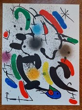 Joan MIRO Original lithograph "Composition VI", 1972 / Original print by Miró