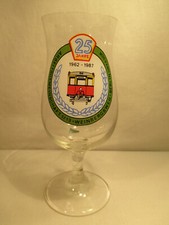 Pils Beer Glass GDR Advertising Tramway Weinbergsweg Berlin 1962 1987