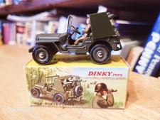 NICE DINKY TOYS #828 MILITARY PORTE-FUSEES  SS=10  JEEP  W/ BOX  made in FRANCE