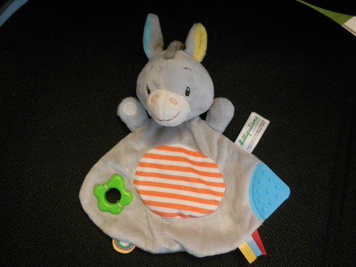507 doudou plat âne - âne, gris