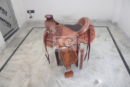 Selle western ouate - en, cuir