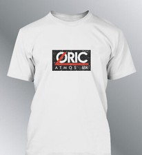 tee shirt Oric Atmos 48k Vintage années 80 ordinateur console de jeu aspect usé