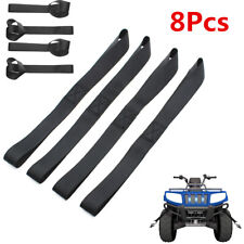 8Pcs 2300 lb Soft Loop Tie Down Straps Ratchet Towing Cargo For Scooters ATV UTV