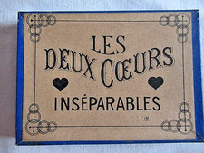 JEU DE PATIENCE ou CASSE TETE - LES DEUX COEURS INSEPARABLES -COMPLET + SOLUTION