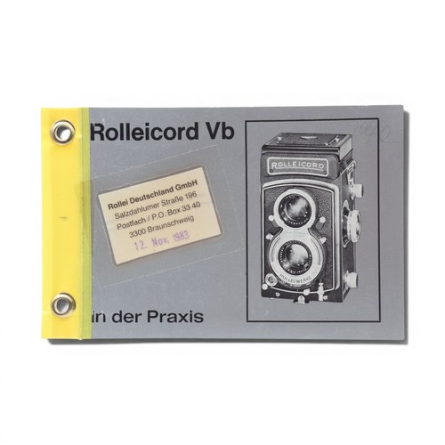 Rolleicord mode emploi - vb,