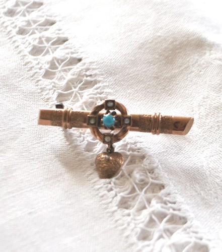 Broche col ancienne or - col,