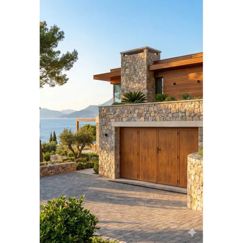 Porte garage battante alu - de,