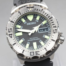 [Exc+5]Boîte SEIKO 7S26-0350 SKX779 Divers Noir Monster Automatic Montre Homm...