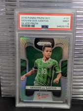 Giovani Dos Santos 2018 Panini Prizm FIFA Cup 131 Silver Prizm Mexico PSA 9 Pop1