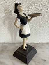 Statuette Art Deco serveuse