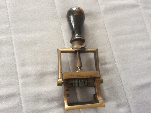 Ancien tampon encreur - encreur, en