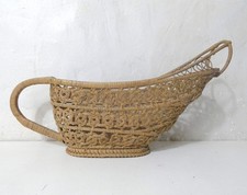 porte bouteille en rotin rotin peacock panier serviteur support vintage