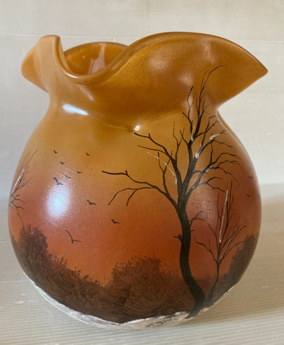 Signé legras vase - boule, cm