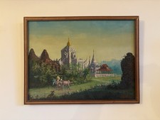 Tableau Huile Toile Birmanie