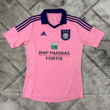 RSC Anderlecht Adidas 2014/15 Pink Away Football Shirt - SMALL Men Belgium Third