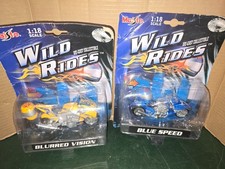 1/18 Moto Collection MAISTO WILD RIDES " BLUE SPEED ET BLURRED VISION "