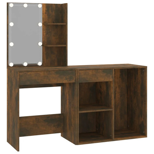 Coiffeuse led avec armoire - coiffeuse,