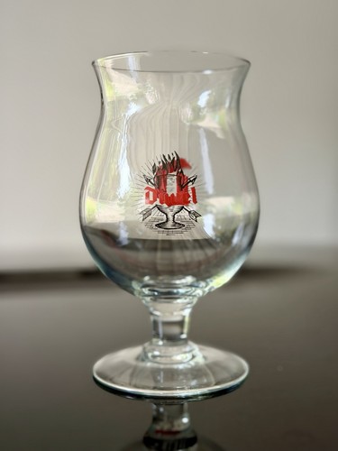 Duvel clear glass beer tulip - glass,