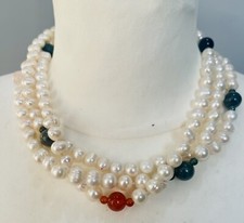 Sautoir perles culture eau