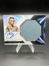 2024 Topps UFC Knockout Dustin Poirier Event Used Fight Mat Patch Auto #'d/199