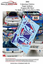 DECALS 1/43 REF 2942 Peugeot