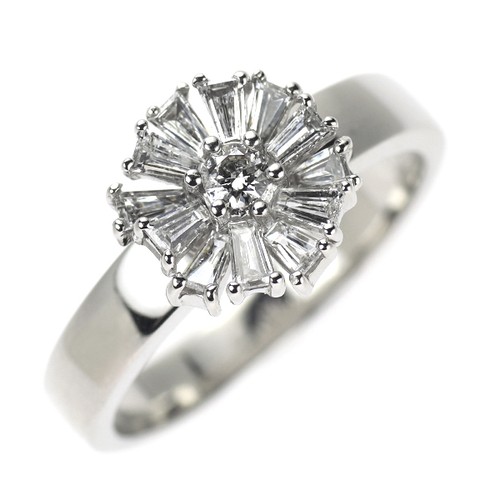 Bague diamant k18wg - diamant,