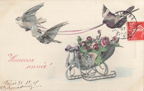 Heureuse annee oiseaux - cp,