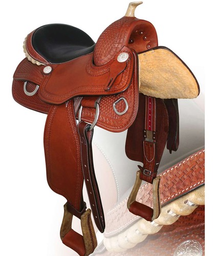 Selle western triple cuir - selle,