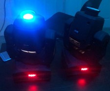 Two DJ Mini LED Spot Moving Head Light 90W
