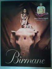 Van Cleef & Arpels Burmese Perfume Advertising Magazine Sheet