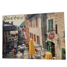 Postcard Le Picotin Restaurant Escalier Casse-Cou Quebec Aerial View Canada