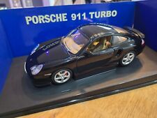1/18 Autoart 77833 Porsche 911 Turbo 996 Black Noire