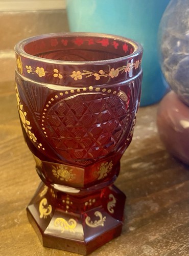 Rare bohemian crystal ruby - rare,