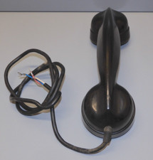 - COMBINE TELEPHONE BAKELITE NOIRE pour TELEPHONE ANNEES 50/60 Jus Grenier   D