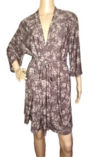 Marilyn Monroe intimate Wrap Robe Floral Medium  Brown & Tan                 T42