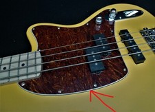IBANEZ TORTOISE SHELL BASS GUITAR PICKGUARD off TMB100 TALMAN part # 4PGBTMB1-RT
