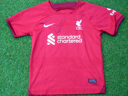 Maillot signé virgil van dick - signé,